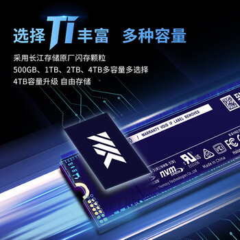 致态(ZhiTai)长江存储 1TB SSD固态硬盘 NVMe M.2接口 Ti600系列 (PCIe 4.0 产品) 致态(ZhiTai)长江存储 1TB SSD固态硬盘 NVMe M.2接口 Ti600系列 (PCIe 4.0 产品)