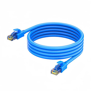 互宽 六类千兆非屏蔽网线CAT6家用监控电脑连接线网络宽带 六类CAT.6千兆0.52纯铜非屏蔽 蓝色100米