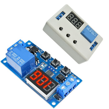 凯元达 一路数显延时继电器模块触发断电断开循环定时 电路开关模块24V 三按键 带白色外壳 凯元达 一路数显延时继电器模块触发断电断开循环定时 电路开关模块24V 三按键 带白色外壳