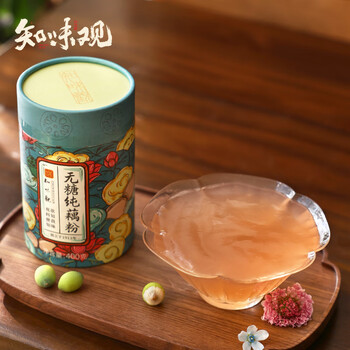 知味观无糖纯藕粉 中华老字号杭州特产 饮品冲泡早餐代餐400g罐装