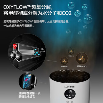 欧朗德斯ALONDES家用空气净化器除甲醛神器新房急入住除烟味数显立式等离子杀菌静音家用除醛仪C2 欧朗德斯ALONDES家用空气净化器除甲醛神器新房急入住除烟味数显立式等离子杀菌静音家用除醛仪C2