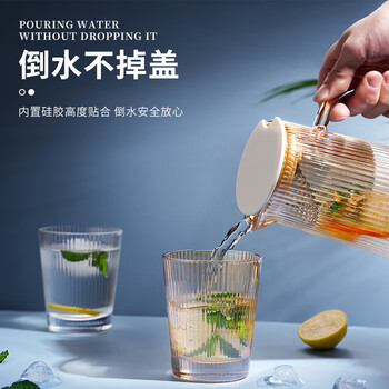 麦赫比Myhobby轻奢高档颜值家用耐高温高硼硅玻璃杯凉水壶套装客厅专用水杯带把