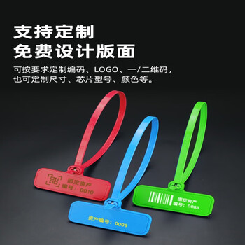 缘巧（【鞋包标签】PP3040（10个装）） RFID超高频扎带标签一次性防拆捆绑式电子标签电线管理单位：个