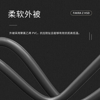 玖鼎新 HSD公转HSD公头4芯汽车连接线LVDS正接线序 FAKRAZ型4PIN车载视频线1.5米 JDX-HSDJJ-3