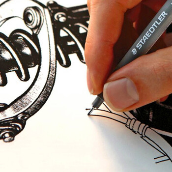 施德楼(STAEDTLER)针管笔勾线笔 0.1mm纤维头耐擦防水直液签字笔 美术绘图描线速干笔30801-9 施德楼(STAEDTLER)针管笔勾线笔 0.1mm纤维头耐擦防水直液签字笔 美术绘图描线速干笔30801-9