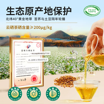 雁门清高富硒黑苦荞茶礼盒300g 养身茶叶商务礼盒苦荞茶山西 年货礼品礼盒