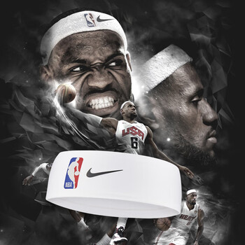 耐克（NIKE）NBA联名运动吸汗束发头带男女头箍导汗跑步N1003647010OS
