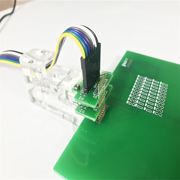宏达硕测试夹烧录夹编程器烧录器编程器夹pcb夹免拆单排9P1.5mm