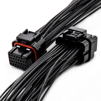 正鑫远 电气汽车线束接插件连接器母插头 34孔4卡槽弯针6437288-2