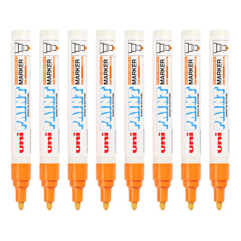 uni三菱（Uni） PX-20 中字油漆笔（橙色） 2.2-2.8mm（12支装）（可用于汽车补漆）