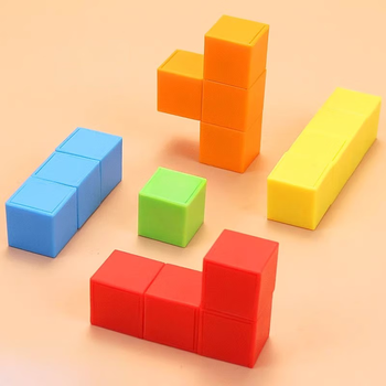 晨光（M&G）文具磁性正方体(20块)教具几何体磁吸附带立方体彩色数学形体儿童学习用具