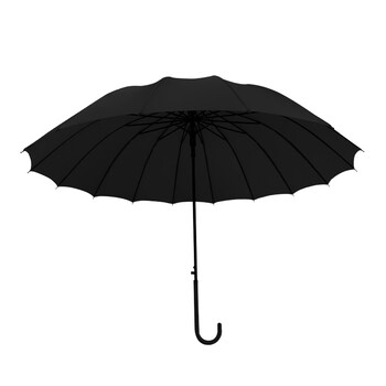 天玮伞业16骨半自动雨伞直柄双人男女晴雨两用伞加大加固抗风太阳伞可定制