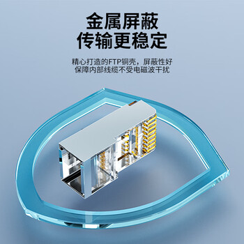 柏森德 超五类水晶头 Cat5e工程网络RJ45水晶头 办公电脑宽带网口屏蔽网线接头 100个装 BSD-CAT5-P5100