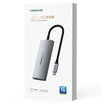 绿联Type-C3.1分线器扩展坞 USB-C3.1 Gen2高速扩展4口集线器 USB3.2 10Gbps速率1米线 铝壳 15848 绿联Type-C3.1分线器扩展坞 USB-C3.1 Gen2高速扩展4口集线器 USB3.2 10Gbps速率1米线 铝壳 15848