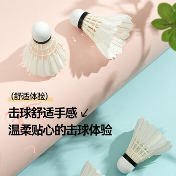 川崎（KAWASAKI）羽毛球稳定耐打比赛训练专用鹅毛球在逃公主7号12只装