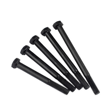 永利尚8.8级外六角螺栓 高强度螺栓大全发黑螺丝螺杆 外六角螺栓5*30(20个）