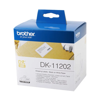 兄弟兄弟DK-11202 热敏不干胶定长标签色带 62mm*100mm白底黑字(纸质/300张)