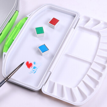 蒙玛特(Mont Marte)颜料调色盘18格 颜料盒水彩颜料调色板水粉绘画美术画画颜料盘 便携带盖调色盒MAPL0009 速写 马克笔绘画 蒙玛特(Mont Marte)颜料调色盘18格 颜料盒水彩颜料调色板水粉绘画美术画画颜料盘 便携带盖调色盒MAPL0009 速写 马克笔绘画