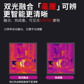 海康微影（HIKMICRO）E09手持红外热像仪测温仪热成像暖通测漏配电巡检点温枪工业测温