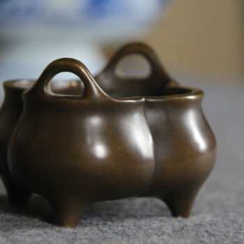 宣德款铜香炉价格报价行情- 京东