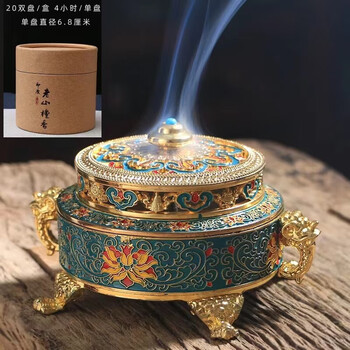 景泰蓝熏香炉- 京东