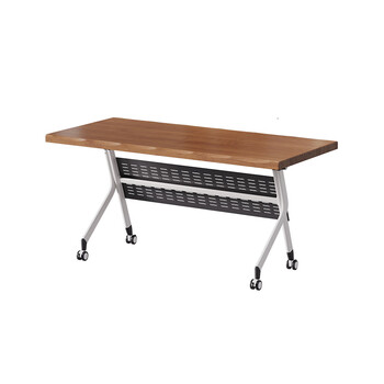 吉赠实木折叠会议桌现代简约可移动拼接培训桌会议室接待洽谈桌高级感