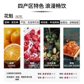 鹿家嘴埃塞精品挂耳花魁瑰夏耶加雪菲西达摩混合装10g*20片