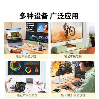绿联Mini DP转HDMI转换器线转接头适用苹果Surface笔记本迷你dp雷电接口电脑接显示器投影仪1.5米10450 绿联Mini DP转HDMI转换器线转接头适用苹果Surface笔记本迷你dp雷电接口电脑接显示器投影仪1.5米10450