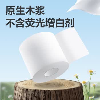 得力（deli）桔然有芯卷纸 办公用纸 4层140g/卷 10卷/提 3提共30卷 白色 WJ4140-02