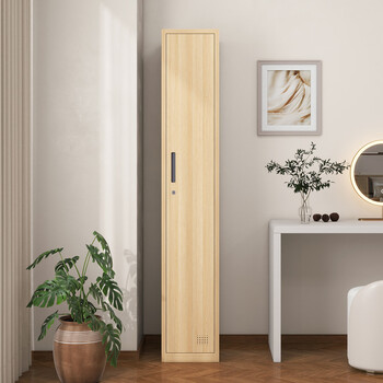 洛克菲勒员工更衣柜宿舍铁皮衣柜钢制木纹储物浴室健身房存包柜单一门