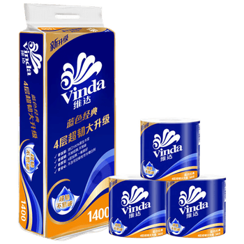 维达（Vinda）【食用油+卷纸】【爆款】压榨本香菜籽油4L*2+V4069卷纸10卷*2提
