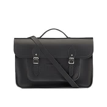 cambridge satchel company男生情人节礼物15寸batche斜挎单肩手提