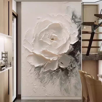 抽象花油画- 京东