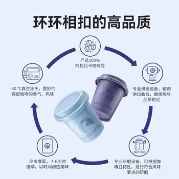 瑞幸咖啡 元气弹系列即溶咖啡混合装2.3g*18颗 加浓美式 0糖黑咖啡