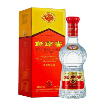 劍南春 500ml 52% 2本 2000-2003年黄盖剑南春52度500ml*1瓶酒满品好收藏