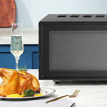 格兰仕（Galanz）双旋钮平板式微波炉 Z700T1DP1B1 20L 黑色