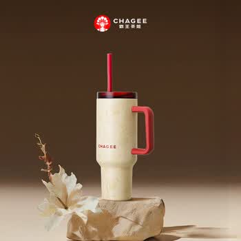霸王茶姬（CHAGEE）冰霸杯大容量316L不锈钢吸管咖啡杯保温保冷水杯子伴手礼青蓝之交
