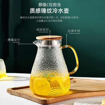 麦赫比Myhobby轻奢高档家用耐高温高硼硅玻璃杯凉水壶套装客厅专用颜值水杯带把
