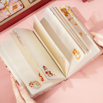 洧宜故宫文创北京旅游纪念品送老外特色礼物12岁女孩生日礼物宫廷猫摆件国风手账套装伴手礼送同学