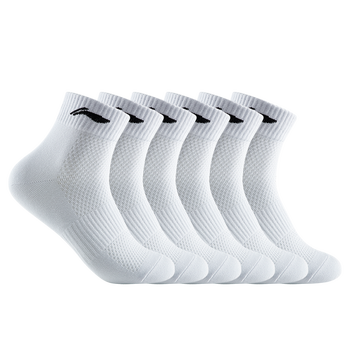 李宁袜子篮球袜(6双)运动袜跑步羽毛球四季保暖防臭男女袜子棉袜 李宁袜子篮球袜(6双)运动袜跑步羽毛球四季保暖防臭男女袜子棉袜