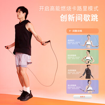 鸿蒙智选沃莱智能计数跳绳大球版无绳有绳可调节成人有氧减脂运动竞技