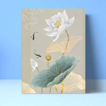油彩画荷花品牌及商品- 京东