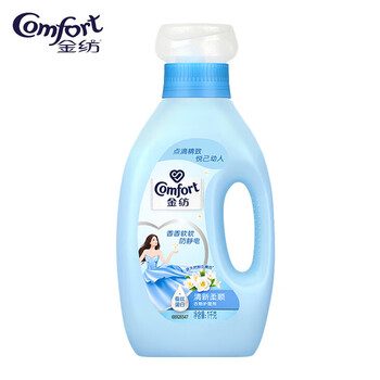 金纺柔顺剂1KG 清新柔顺瓶装+柔顺剂400G*2袋 护衣柔护防静电【热销】