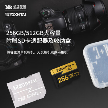 致态（ZhiTai）长江存储 256GB TF（MicroSD）存储卡 U3 V30 A2 PRO专业高速存储卡 读速170MB/s