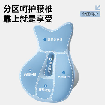 俞兆林腰靠办公室专用护腰靠垫椅子靠背垫腰久坐神器多功能午睡趴枕