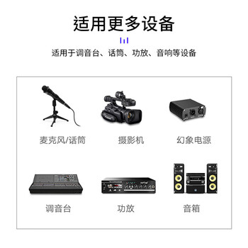 央光镀金卡农3芯公+母插头麦克风话筒音频信号转接两对装YG-EC040E