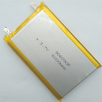 熙久阳 906090聚合物锂电池 电芯3.7V通用 充电宝内置电池6000mah大容量浅灰色 裸电池2个 
