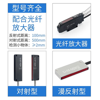 鑫凯辰 矩形矩阵光纤传感器光栅光幕区域检测对射漫反射红外感应光电开关 23 15_SJ-DS-GQ30