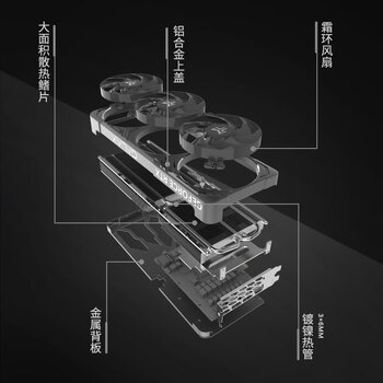 影驰 GeForce RTX 5060 Ti 金属大师 白金版 MAX OC 16GB GDDR7 DLSS 4 电竞光追游戏/AI本地部署显卡