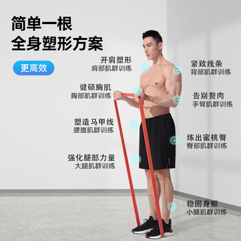 京东京造 弹力带阻力带 男女健身力量训练康复训练瑜伽拉伸训练 增肌塑形